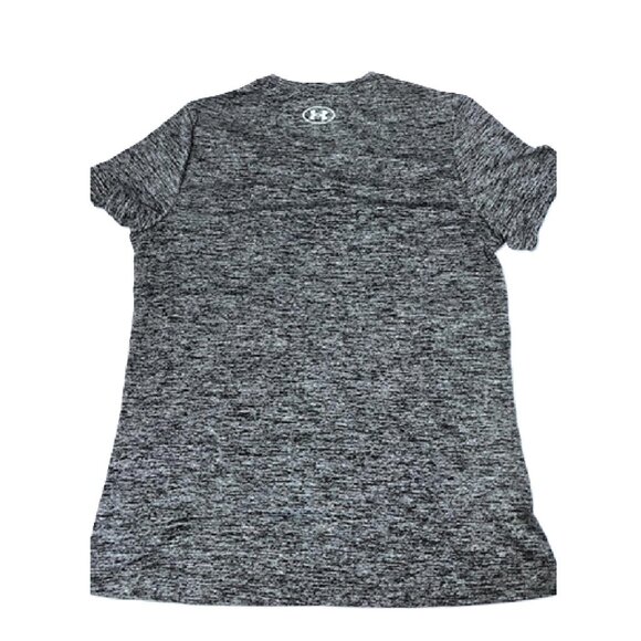 Under Armour Womens Tech Twist Short Sleeve Crew, (001) Black -White, Small - Picture 5 of 7